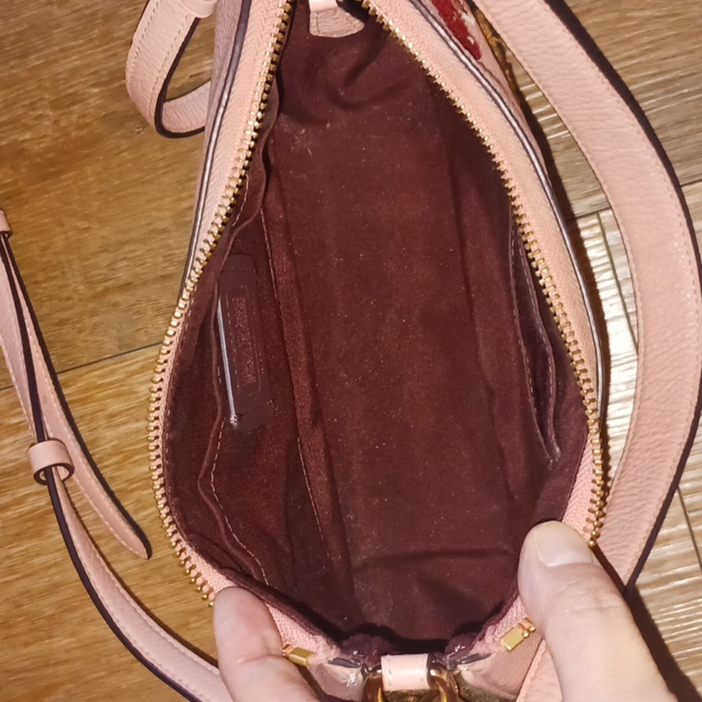 Coach Teri Candy Pink Leather with Creature Patches Crossbody Bag - Picture 8 of 14